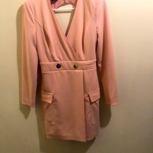 Pretty pink dress, xs open back, with pockets